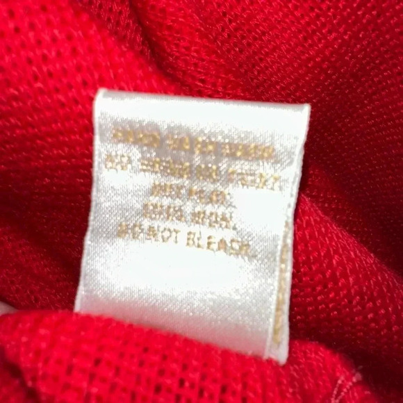 VINTAGE Women's John Henry Editions Sweater L, Red & Gold, Embroidery - Picture 14 of 16